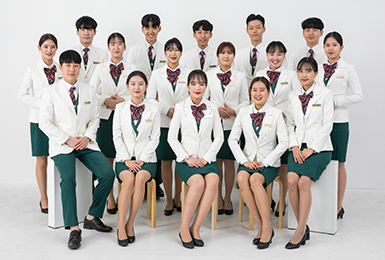 우송대학교 홍보대사 애송이 단체사진